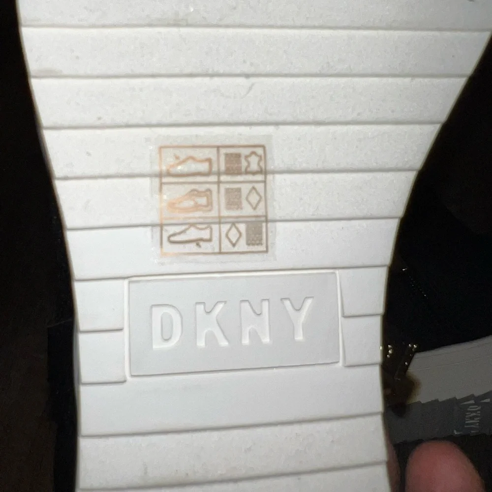 DKNY Black CALI Wedge Sneakers - New - Picture 8 of 9